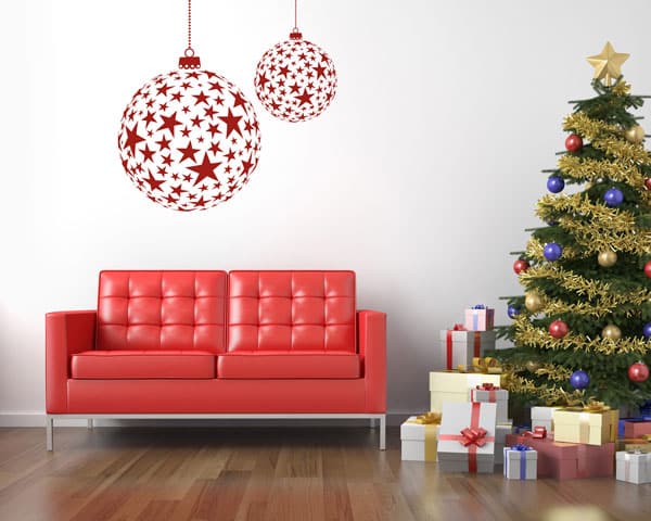 Adesivo de parede, crie decorações rápidas e aproveite para enfeitar a casa no Natal!